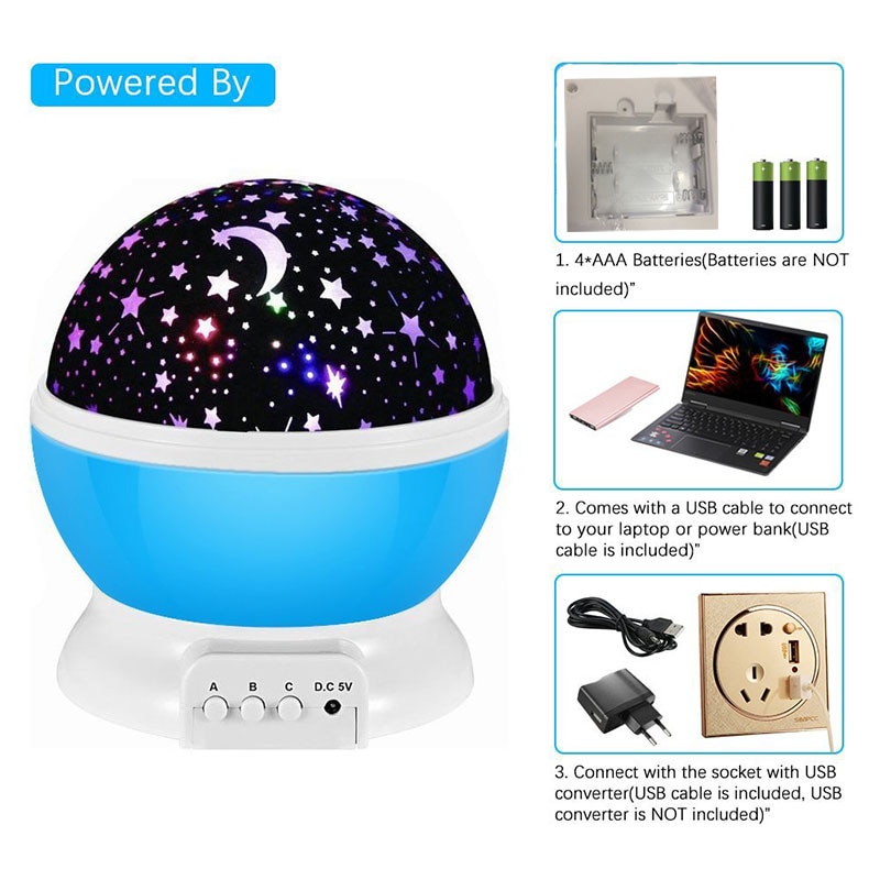LED Starry Sky Rotating Night Light LED Starry Sky Rotating Night Light