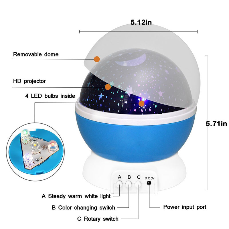 LED Starry Sky Rotating Night Light LED Starry Sky Rotating Night Light
