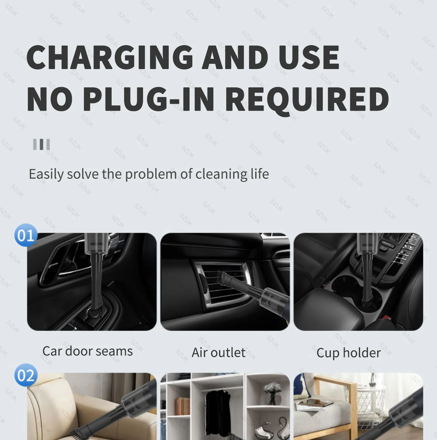 98000PA Car Vacuum Cleaner 1 Powerful Cleaning Machine Car Accessories Wireless Cleaner Appliance Home Auto Robot Strong Suction 98000PA Car Vacuum Cleaner 1 Powerful Cleaning Machine Car Accessories Wireless Cleaner Appliance Home Auto Robot Strong Suction